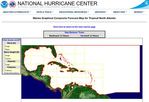 Marine Graphical Composite Forecast Map